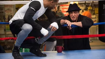 Las zapatillas Nike Black Boxing shoes de Adonis Johnson (Michael B. Jordan) en Creed 2