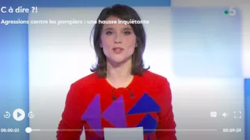 The graphic sweater, Eric Bompard Mélanie Taravant in C to tell the 11.03.2019