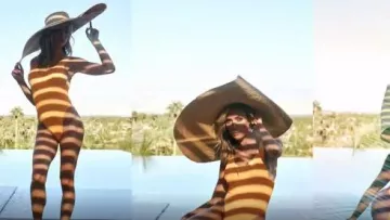 Bond des Yeux Mara Mandarine d'Une seule Pièce de Maillot de bain porté par elle-Même (2018) (Kristin Cavallari) en Très Cavallari (S02E02)