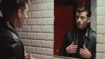 The black leather jacket of Alex Turner in the clip Why'd You Only Call Me When You're High? the Arctic Monkeys