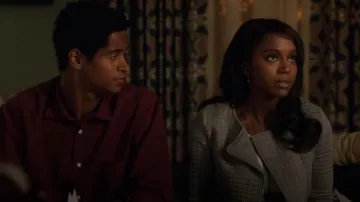 Generation Love Duncan Quilt Moto Jacket of Michaela Pratt (Aja Naomi King) in How to Get Away with Murder (S01E05)