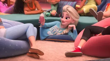 Just Let It Go tee worn by Elsa (Idina Menzel) in Ralph Breaks the Internet