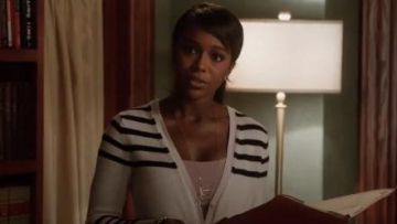 Anthropologie Chevron Ladder Necklace worn by Michaela Pratt (Aja Naomi King) in How to Get Away with Murder (S01E06)