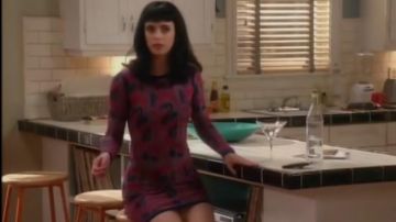 Gryphon New York Animal-Print Dress worn by Chloe (Krysten Ritter) in Don't Trust the B---- in Apartment 23 (S02)