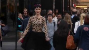 Alice + Olivia Bergen Beaded Dress worn by Chloe (Krysten Ritter) in Don't Trust the B---- in Apartment 23 (S02)