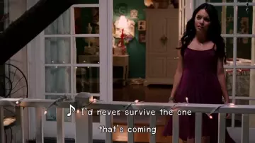 The dress plum range by Gabriella Montez (Vanessa Hudgens) in High School Musical 3 : senior year