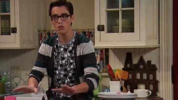 Forever 21 Raccoon Print Tee worn by Joey Rooney (Joey Bragg) in Liv and Maddie (S03E15)