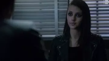 All Saints Cargo Biker Jacket worn by Rebecca Sutter (Katie Findlay) in How to Get Away with Murder (S01E13)