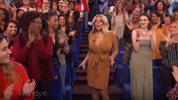 Nude Barre Caramel Fishnet Tights worn by Wendy Williams on The Wendy Williams Show January 22, 2019