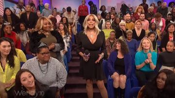 Nude Barre Caramel Fishnet Tights worn by Wendy Williams on  The Wendy Williams Show January 23, 2019