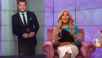 Diane Von Furstenberg Multi-color Color-block Wool Dress worn by Wendy Williams on The Wendy Williams Show March 12, 2019