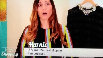 El vestido a rayas de seda usado por Marnie en The Queens of Shopping del 11/03/19
