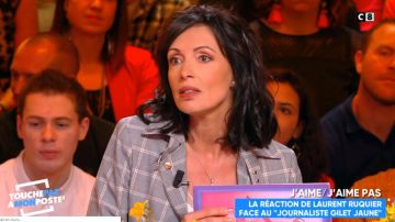 La  Veste courte à motif prince de Galles de Géraldine Maillet dans Touche pas à mon poste du 12/03/2019