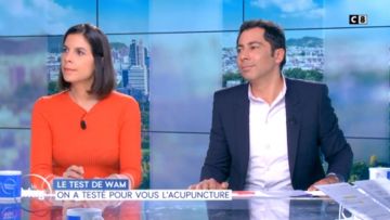 Le pull orange de Raphaele Marchal dans William à midi du 13/03/2019