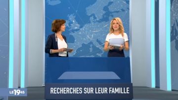 The Dress stretch look with colour blocking from Vicky Bogaert in The 19:45 M6 of the 15/03/2019