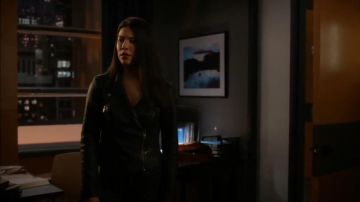 Allsaints Cargo Quilted Leather Biker Jacket worn by in Arrow (S07E15)