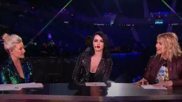 Blank NYC Budding Romance Moto Jacket worn by Paige in Total Bellas (S04E09)