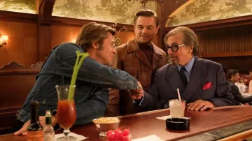 Brown Vintage Leather Jacket worn by Rick Dalton (Leonardo DiCaprio) in Once Upon a Time in Hollywood