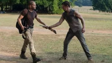 Les bottes de Shane Walsh (Jon Bernthal) dans The Walking Dead S02E07