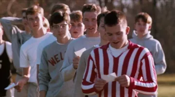 The striped shirt red and white included in The Circle of Poets Missing