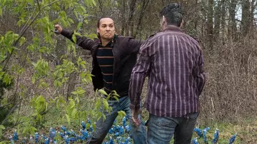 Le blouson marron de Nick Clark (Frank Dillane) dans Fear The Walking Dead S04E03