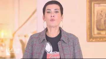 The tee shirt Campbell soup Cristina Córdula in The coat of my life the 18.03.2019