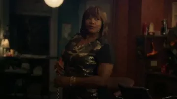 Ashley Stewart Paillettes Devant Camo Robe Fourreau porté par Carlotta Brun (Queen Latifah) Star (S02E07)