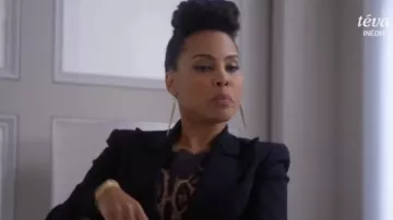 Dolce & Gabbana Lace Trim Leopard Print Vest worn by Tegan Price (Amirah Vann) in How to Get Away with Murder (S04E07)