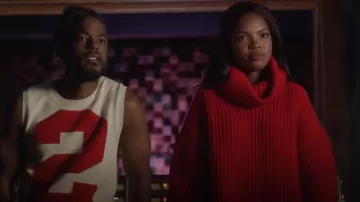 Suéter de cuello de tortuga de lana acanalada de gran tamaño de Balenciaga usado por Alexandra Crane (Ryan Destiny) en Star (S02E15)