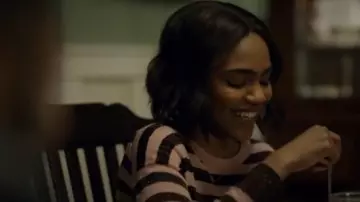 Rag & Bone Striped Metallic Pullover worn by Jennifer Pierce (China Anne McClain) in Black Lightning (S02E15)