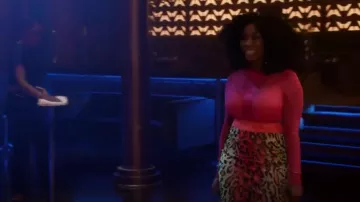 Stella McCartney imprimé Léopard Jupe portée par Cassie Brown (Brandy Norwood) Star (S03E03) (S03E03)