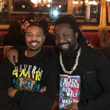 The sweatshirt hoody Amiri Beverly Hills, Michael B. Jordan on his account Instagram @michaelbjordan