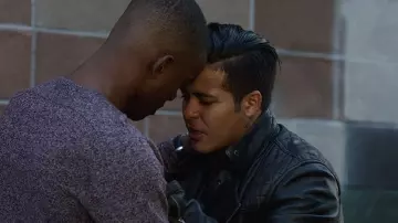 Leather jacket worn by Tony Padilla (Christian Navarro) as seen in 13 Reasons Why S02E09