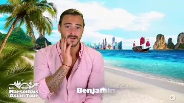 La chemise rose de Benjamin dans Les marseillais: Asian tour