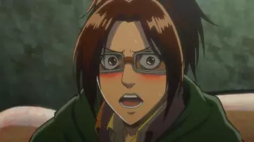 La perruque de Hange Zoe (Romi Pak) dans L'Attaque des Titans (Shingeki no Kyojin)