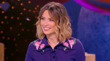 The western shirt with flowers from Isabelle Ithurburu in Hello! the 23/03/2019 (available in dress)