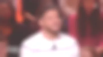 The striped sweater Lacoste for Rayane Bensetti in The children of the tv 24.03.2019