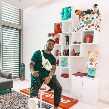 La calabaza roja Supreme en la cuenta de Instagram de @thibaultgarcia