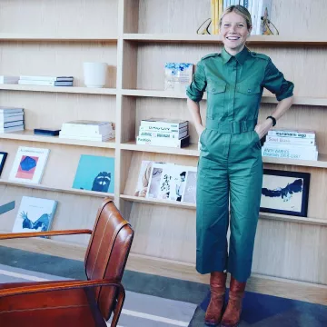 G. Label de Julian vêtement de travail Combinaison, dans l'Armée porté par Gwyneth Paltrow sur son Instagram account @gwynethpaltrow