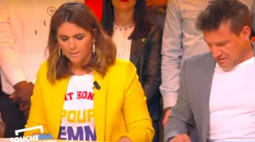 Le tee shirt Eleven Paris de Valérie Bénaïm dans Touche pas à mon poste le 25.03.2019