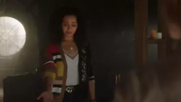 Gucci GG Heart Belt worn by Macy Vaughn (Madeleine Mantock) in Charmed (S01E16)