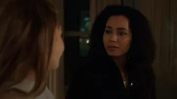 Vince Tie Front Shirt Dress worn by Macy Vaughn (Madeleine Mantock) in Charmed (S01E16)