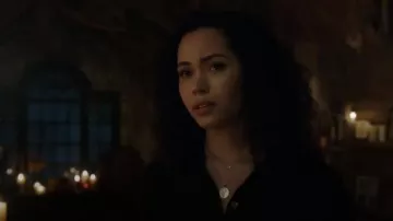 Kate Spade One in a Million Initial Pendant Necklace in m worn by Macy Vaughn (Madeleine Mantock) in Charmed (S01E16)