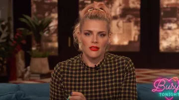 Rachel Comey Long Extensible à Carreaux Convergent habit porté par Busy Philipps Occupé ce Soir 18 février 2019