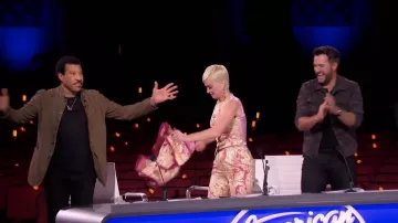 Dolce & Gabbana Paisley Pants worn by Katy Perry on American Idol 2019
