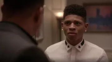 Givenchy Star-detail Camisa Hidden-Placket usada por Hakeem Lyon (Bryshere Y. Gray) en Empire (S01E10)