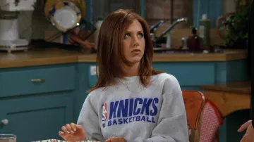 Champion des Knicks de New York Pull en Gris porté par Rachel Green (Jennifer Aniston) Amis (S03E02)
