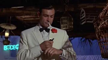 The lighter James Bond (Sean Connery) in Goldfinger