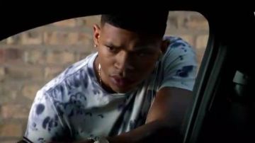 Maison Margiela Tie Dye Print Camiseta usada por Hakeem Lyon (Bryshere Y. Gray) en Empire (S02E06)