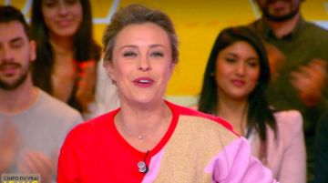 Suéter Ziggy Blune de Isabelle Moreau en L'Info du vrai le mag el 27.03.2019